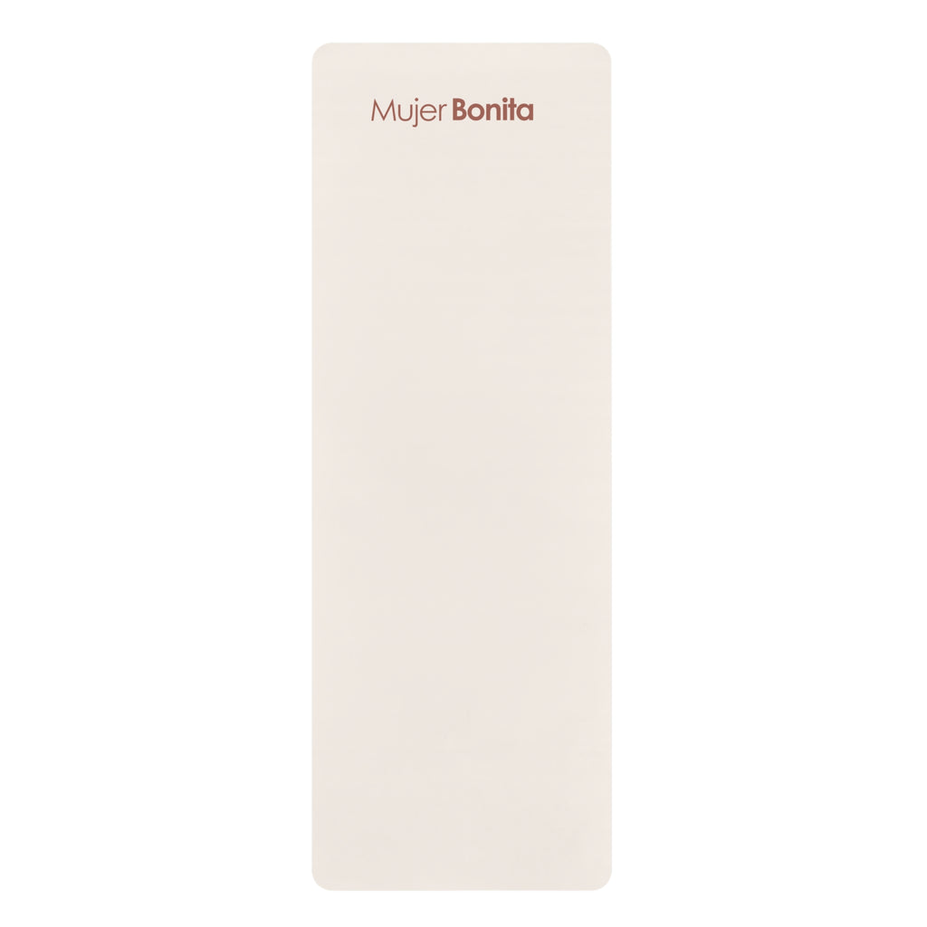 Mujer Bonita Ivory Rubber Yoga Mat – 24″ × 72″